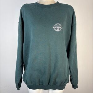 Vintage 90s Levi Strauss & Co Forest Green Crewneck SF Originals XL *mark